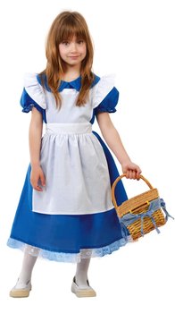 Kostium dziecięcy Alicja - niebieska sukienka-115-128cm - Guirca