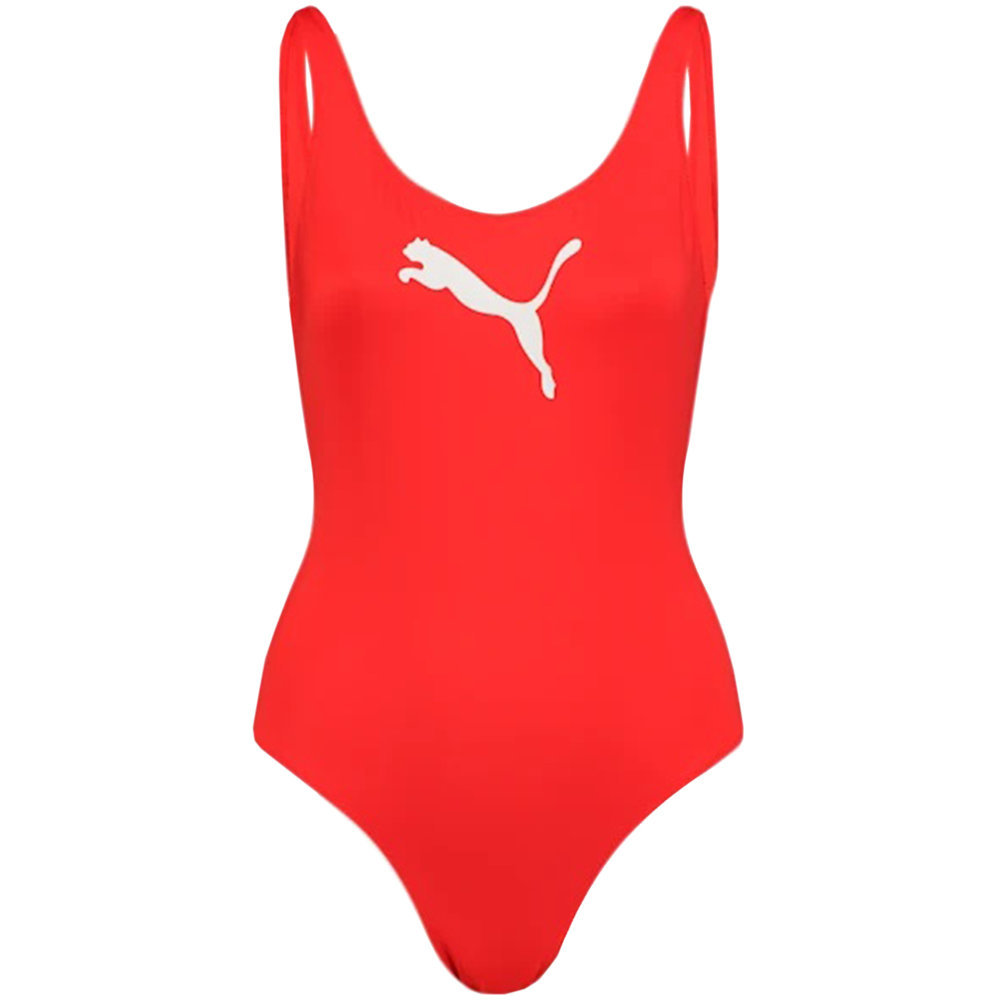 Zdjęcia - Kąpielówki / strój kąpielowy Puma Kostium kąpielowy damski  Swim Women Swimsuit 1P czerwony-L 