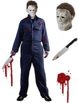Kostium Na Halloween Michael Myers z Maską i Nożem Cosplay Męski XXL