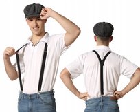 Kostium Przbranie Strój Peaky Blinders Szelki Czapka Kaszkiet