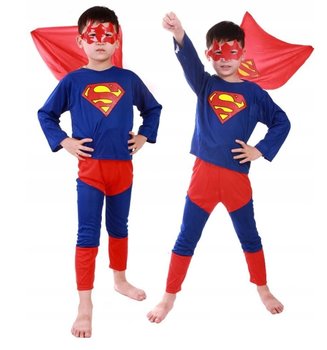 KOSTIUM SUPERMAN strój rozmiar M 110-120Cm | maska | peleryna | bal przebierańców - Kontext