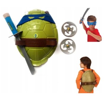 Kostium Wojownicze Żółwie Ninja Leonardo – Strój: skorupa, akcesoria, miecz - Cogio
