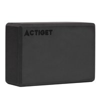 Kostka do jogi Actiget 23x15x7,5 cm pianka EVA blok do ćwiczeń klocek do pilates stretching czarny