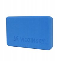 Kostka do jogi pilatesu i ćwiczeń rozciągających - niebieska Wozinsky