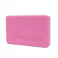 Kostka do jogi pilatesu i ćwiczeń rozciągających - różowa Wozinsky