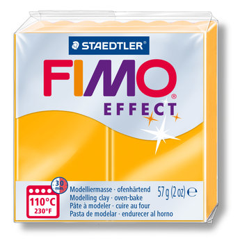 Kostka FIMO effect 57g, neon pomarańczowy, masa termoutwardzalna, Staedtler - Staedtler