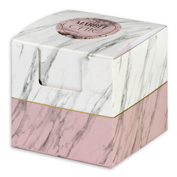 Kostka Na Biurko, Marble Chic, Biało-Różowy, 900 karteczek - Empik