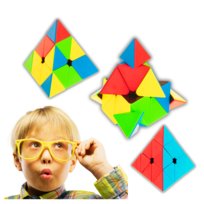 Kostka Układanka Wyregulowana Magnetyczna Trójkąt Piramida Łamigłówka 3X3X3