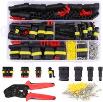 KOSTKA WTYK ZŁĄCZE HERMETYCZNE 352el ZESTAW + ZACISKARKA PRASKA KONEKTORÓW