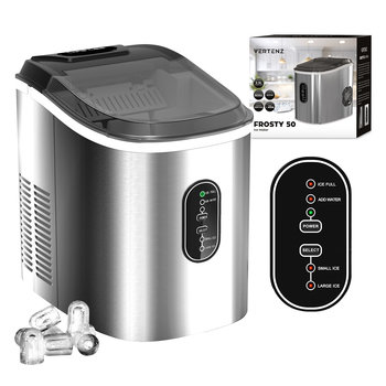 Kostkarka do lodu, Vertenz Frosty 50, wydajność 16 kg na dobę, funkcja samooczyszczenia, Srebrny - Vertenz