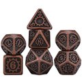 Kostki RPG Steampunk Zestaw 7 Metalowych Kości - RGFK