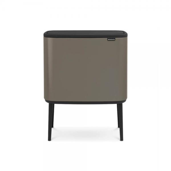 Kosz BRABANTIA, Bo Touch Bin, brązowy, 10l+23 l