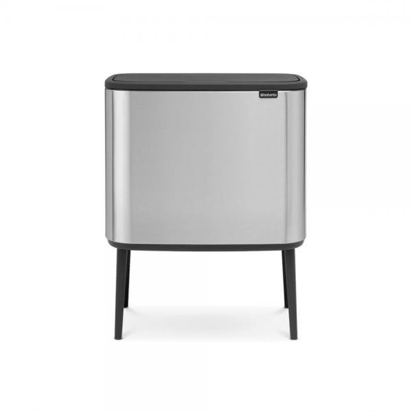 Kosz BRABANTIA, Bo Touch Bin, srebrny, 3x11 l