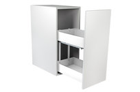 Kosz Cargo Do Szafki 45 Biały Cichy Domyk Pełne Dno Wysuwany 2 Poziomy Mata