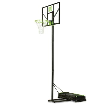 Kosz do gry Koszykówka Regulowany zestaw stojący Stojak mobilny Comet 112x72 cm zielono-czarny - EXIT