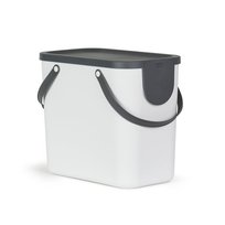 Kosz do segregacji śmieci modułowy Albula 25 L biały ROTHO