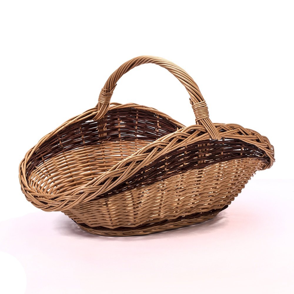 Kosz kominkowy TADAR, brązowy, 65 cm