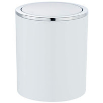Kosz łazienkowy, mały kosz na śmierci 2l Swing, kolor biały
