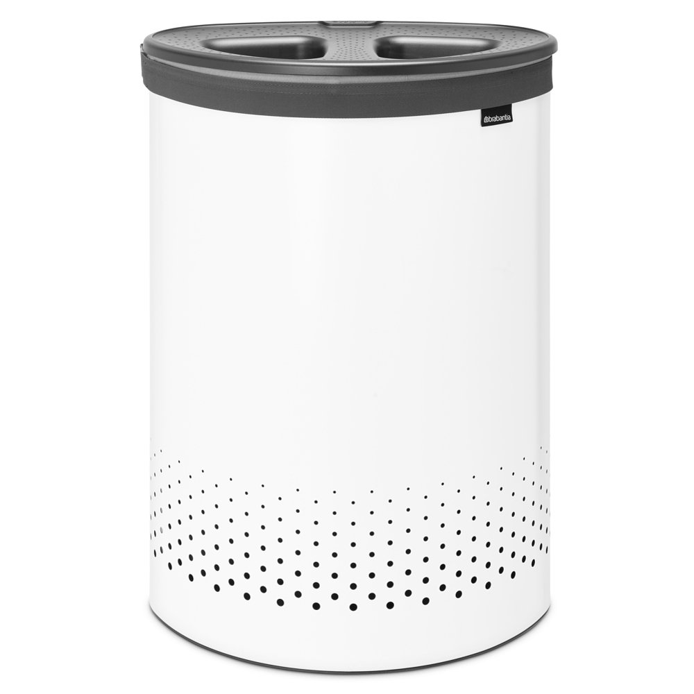 Kosz na bieliznę BRABANTIA Selector, biały, 55 l
