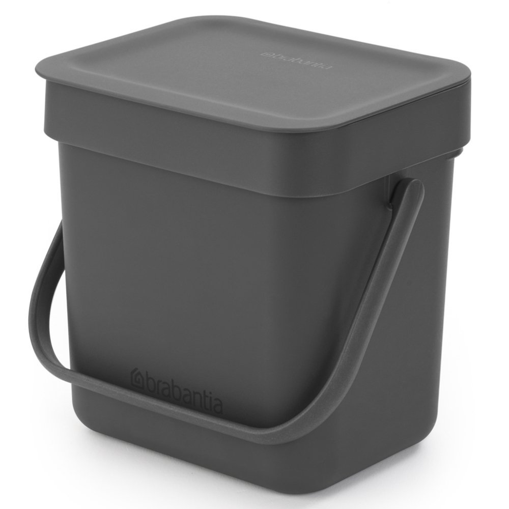 Kosz na odpady BRABANTIA Sort & Go, szary, 3 l