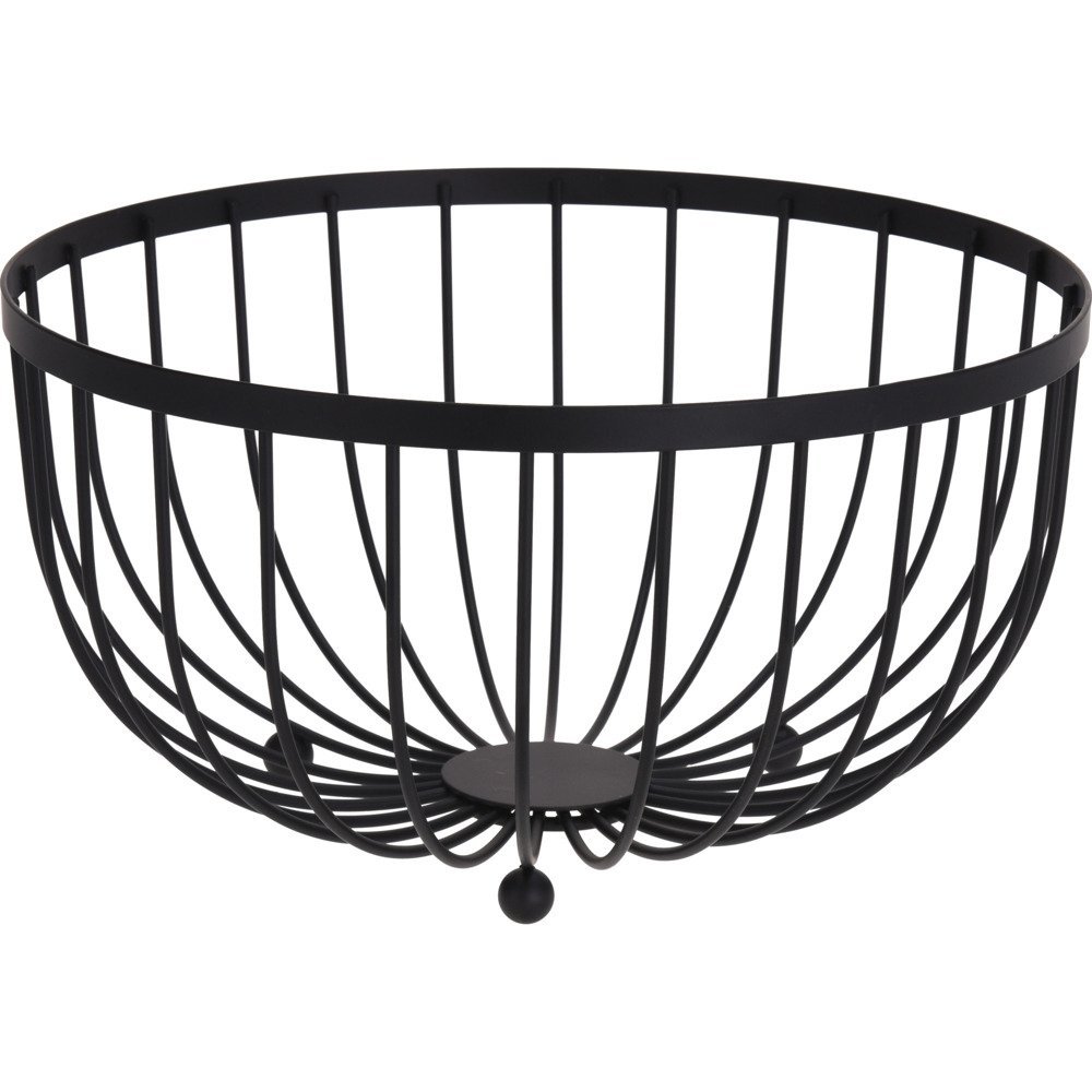 Kosz na owoce EH EXCELLENT HOUSEWARE, czarny, 25 cm