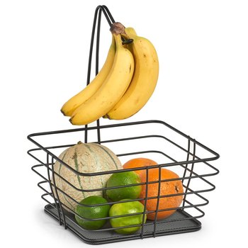 Kosz na owoce z uchwytem na banany, 26 x 26 x 36 cm, ZELLER - Zeller