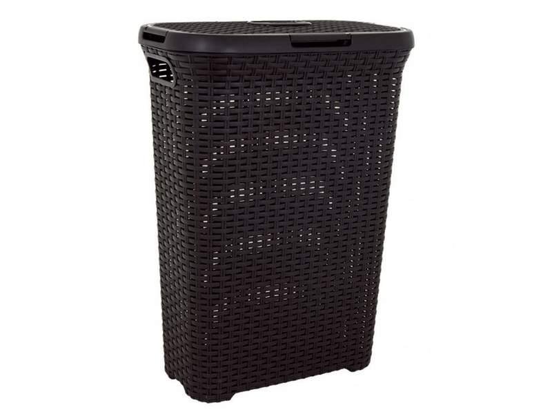 Kosz na pranie CURVER Style, ciemnobrązowy, 60 l