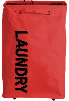 Kosz na pranie Laundry, EMAKO, czerwony, 80 l - Emako