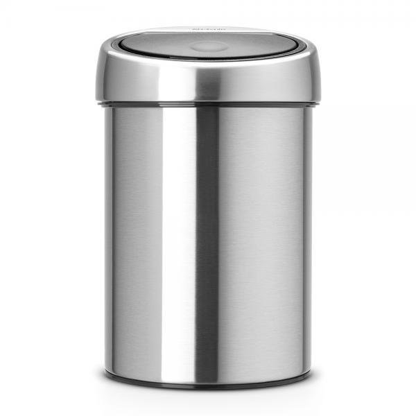 Kosz na śmieci BRABANTIA Touch Bin, stal matowa, 3 l