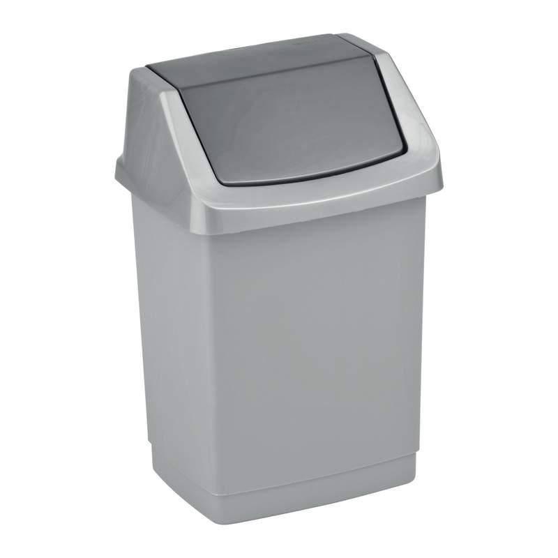 Kosz na śmieci CURVER Click-it, szary, 15 l, 28x23,5x43,8 cm