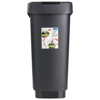 Kosz na śmieci swing 50 l Rotho Twist kolor czarno srebrny - Rotho