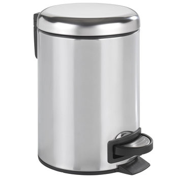 Kosz na śmieci WENKO Leman Shiny, srebrny, 3 l - WENKO