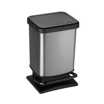 Kosz na śmieci z pedałem 20 l Paso karbon metalik - Rotho