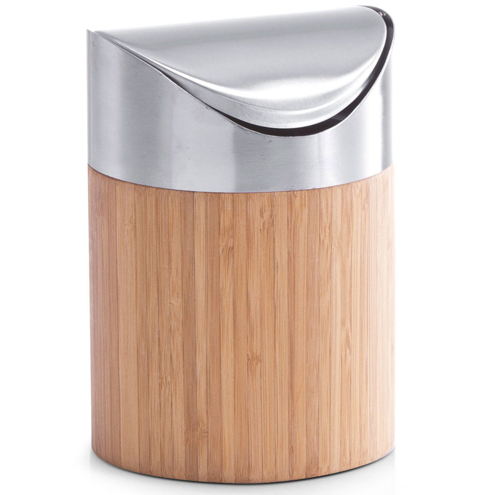 Kosz na śmieci ZELLER Mini Bamboo, brązowy