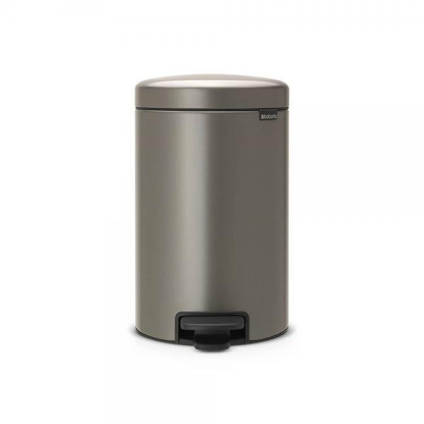 Kosz pedałowy BRABANTIA, 12l, platynowy