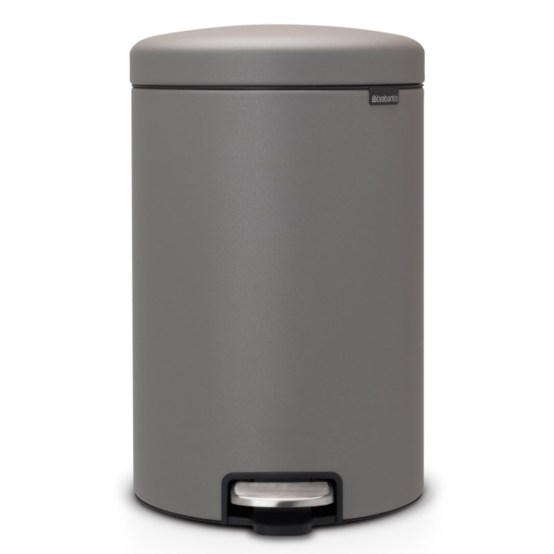 Kosz pedałowy z powłoką mineralną BRABANTIA NewIcon, 20 l, betonowy szary