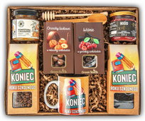 Kosz prezentowy kawa;herbata;kubek - dla nauczyciela prezent na zakończenie roku