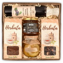 Kosz Prezentowy Z Przetworami;Herbatą Rooibos I Hibiskusem