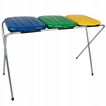 Kosz Stojak Na Worki Do Segregacji Śmieci 3 Stanowiskowe Kosz Na Śmieci - Begris