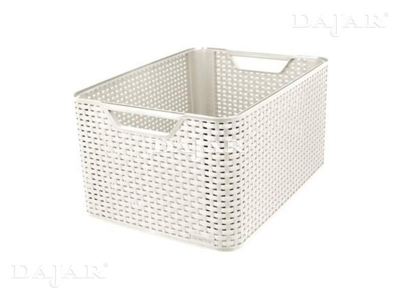 Kosz Style L 43,6 x 32,6 x 23 cm (27978) kremowy CURVER