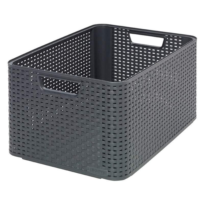 Kosz Style L 43,6 x 32,6 x 23 cm ciemnoszary CURVER