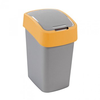Kosz uchylny do segregacji Flip Bin 25 l srebrno-pomarańczowy CURVER - Curver