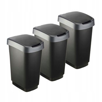 Kosze na śmieci Twist ZESTAW 3 x 25l - Rotho