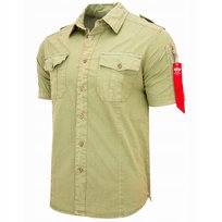 Koszula Alpha Industries Basic Shirt Slim S 136427 01 Zielona 3XL Inna marka