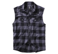 koszula CHECKSHIRT SLEEVELESS black/grey-M Brandit