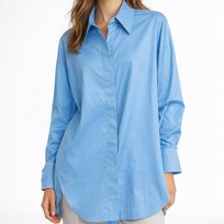 Koszula Damska Elegancka Niebieska Oversize Wizytowa Bawełna EDAN M Inna marka