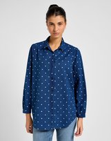 Koszula Damska Lee 112355126 Shirred Blouse Dotted Indigo S LEE