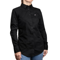 Koszula damska Tommy Jeans LADIES OXFORD SHIRT BLACK Tommy Hilfiger Jeans