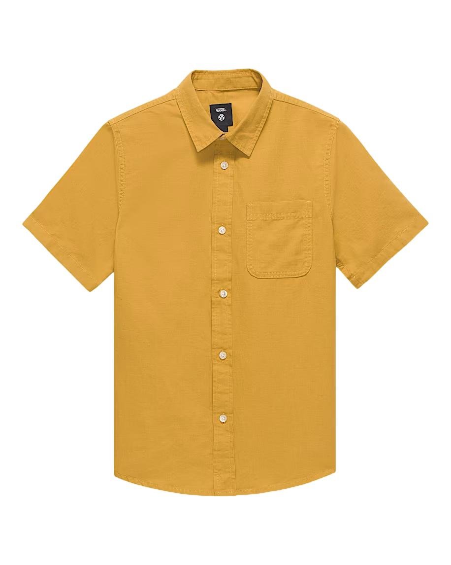 Koszula dziecięca VANS Lawson Solid SS Woven Harvest Gold VN000MGGBL21 ...