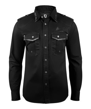 Koszula Frank Shirt Longsleeve Black-L - Brandit